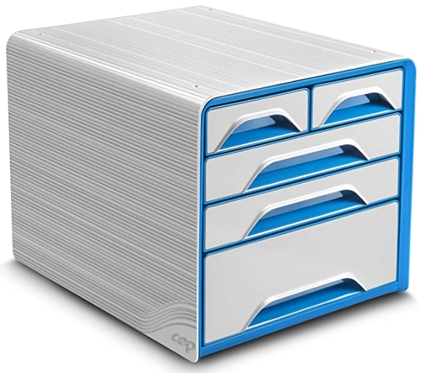 MODULO 5 CAJONES MIXTOS BLANCO AZUL CEP Ref. 1072132351 -