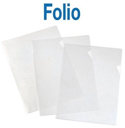 BOLSA DE 100 DOSSIER UÑERO FOLIO PP TRANSPARENTE 90mic Ref. 3356062-