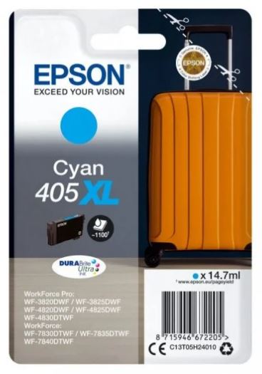 CARTUCHO EPSON Singlepack 405XL DURABrite Ultra Ink CIAN R.T05H240