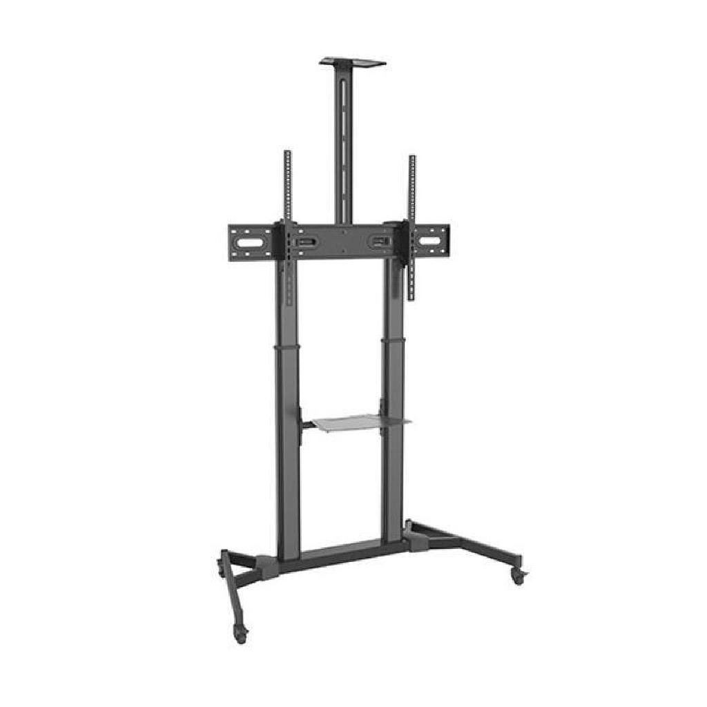 SOPORTE DE SUELO MÓVIL PARA MONITOR TRAULUX 60&quot; A 75&quot; + SOPORTE CÁMARA