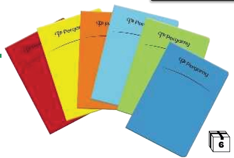 Libreta cartón gofrada A4 50 hojas 70grs horizontal colores surtidos R.74751 / 900982