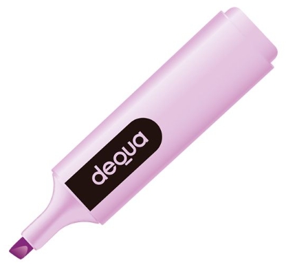 DEQUA MARCADOR FLUORESCENTE LILA PASTEL Ref. 040345*