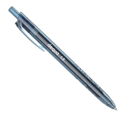 BOLIGRAFO RETRACTIL PLASTICO RECICLADO DEQUA ROJO Ref. 780322*