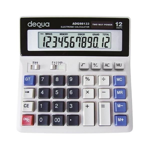 CALCULADORA SOBREMESA 12 DIGITOS 180X171mm DEQUA BL-133//040438