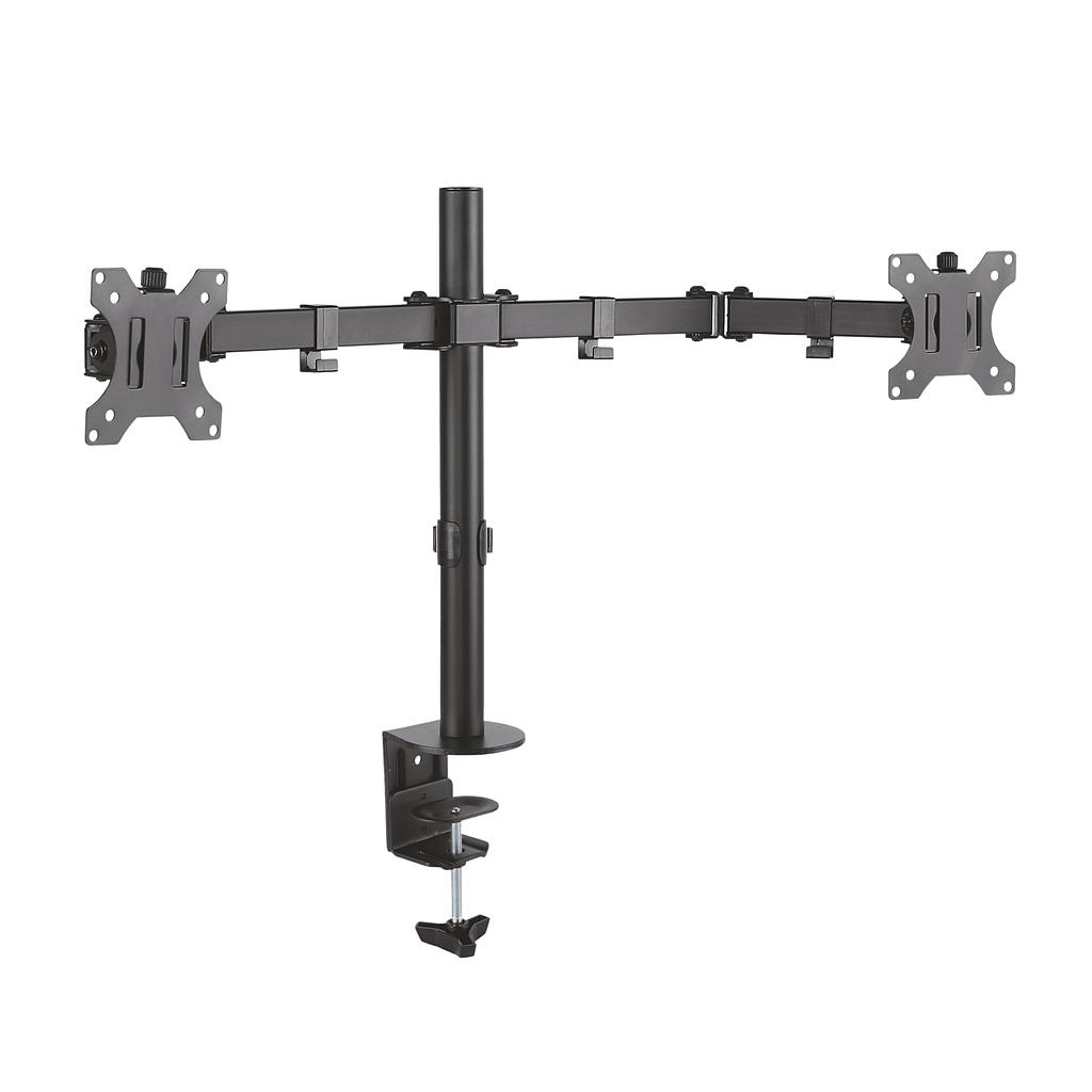 SOPORTE DE MESA CON BRAZOS ARTICULADOS PARA 2 MONITORES DE 13"-32" AISENS Ref. DT32TSR-041..