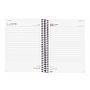 AGENDA CON ESPIRAL A-5 CUARTO OPAQUE E10 D/P DIA PAGINA NEGRO Ref. 7429160xx