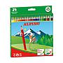 CAJA 24 LAPICES COLORES SURTIDOS ALPINO LARGO Ref. AL010658